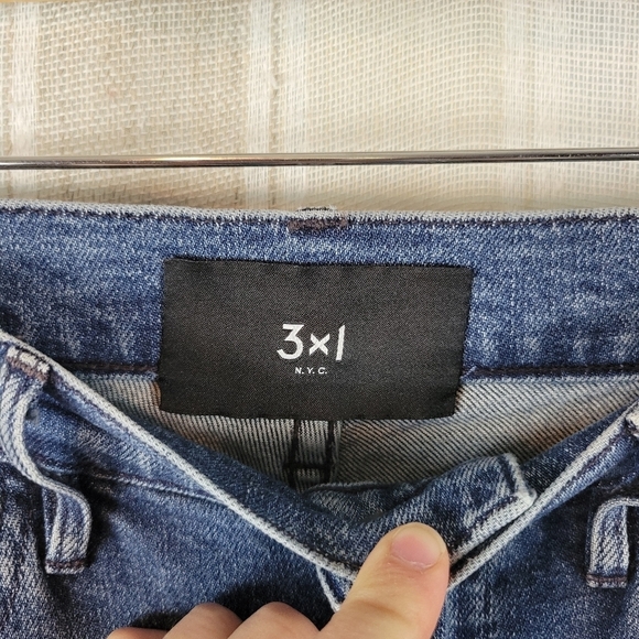 3x1 NYC‎ High Rise Straight Leg Jeans Blue Size 28 - Picture 7 of 11